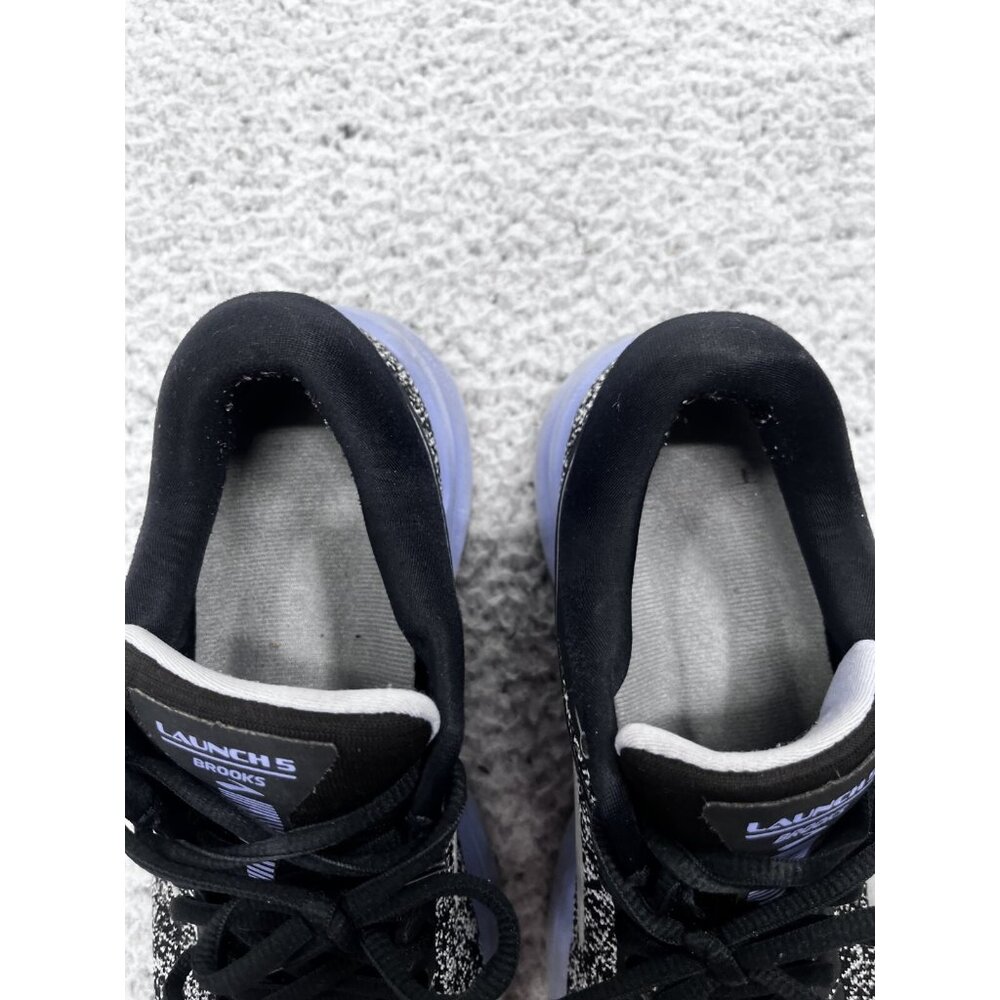 Women's Brooks Launch 5 Black Purple Running Athletic Shoes Size 9.5 M - Picture 4 of 12